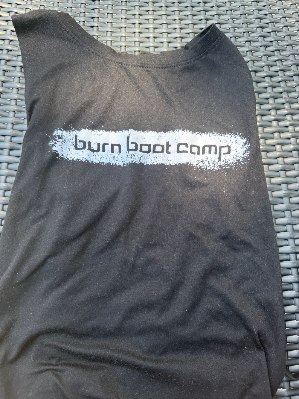 Burn Boot Camp Women’s Black Logo Tank Top size small